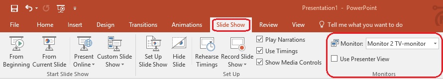 Pilihan Setting Slide Show Pada Microsoft PowerPoint