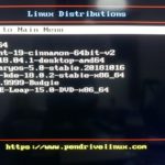 Tampilan Multiboot pada live USB Linux dengan Yumi